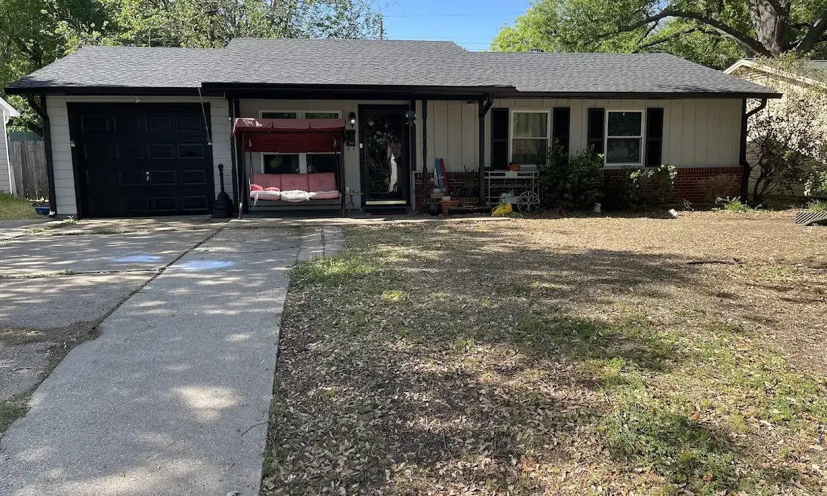 Asphalt Shingle Roof Repair crew at work on a residential roof in Prosper